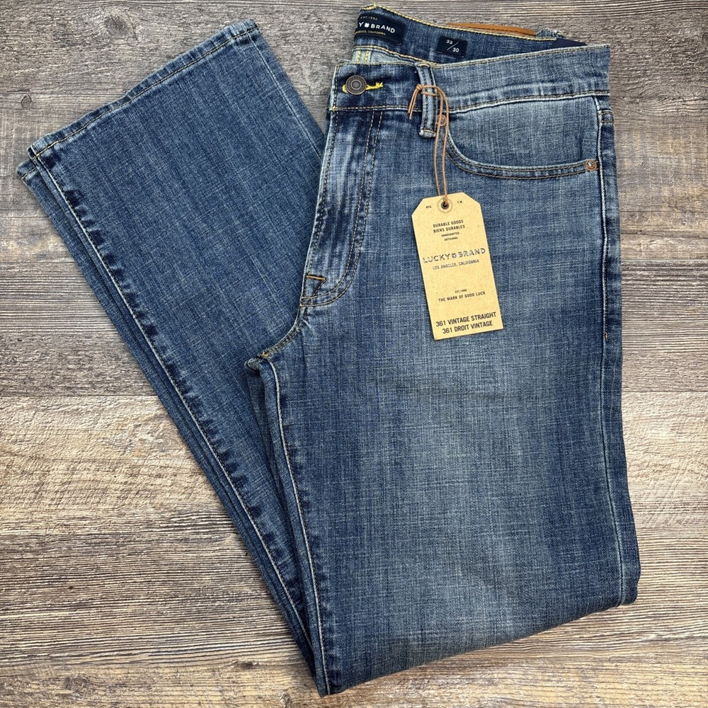 Lucky Brand Jeans Men's 32X30 Blue 361 Vintage Straight NEW